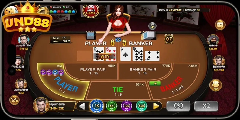 Trò chơi mở ra nhiều cửa cược khác nhau